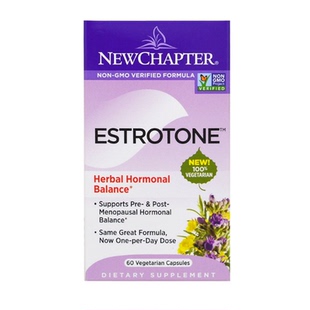 New Chapter新章Estrotone更年chaste期植物激素平衡60粒雌herbal