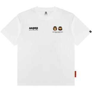 Aape旗舰店男装25春夏猿人军团刺绣潮流休闲短袖T恤1675XXO