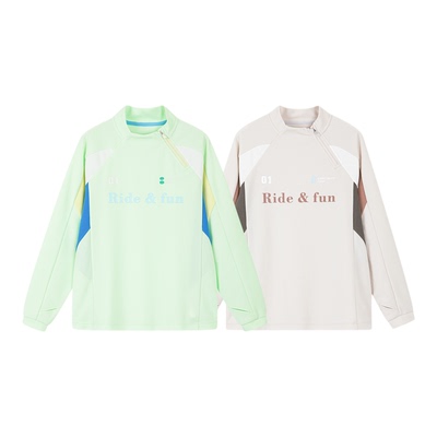 【蜂巢速干卫衣】SUNNYWHITEGreen喜光童装春秋儿童长袖T恤女男童