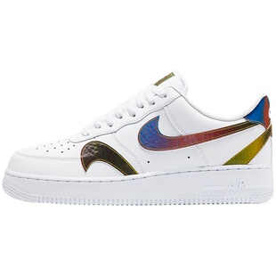 Nike/耐克AF1空一号炫彩镭射倒钩男子运动板鞋 CK7214-101