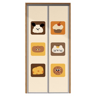 防蚊门帘2026新款磁吸免打孔夏季卧室防冷气遮挡帘卡通可爱门帘子