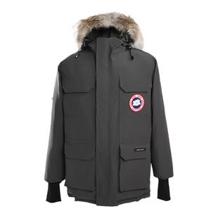 大鹅羽绒服男女款2025新款冬季08远征派克情侣中长款加厚工装外套