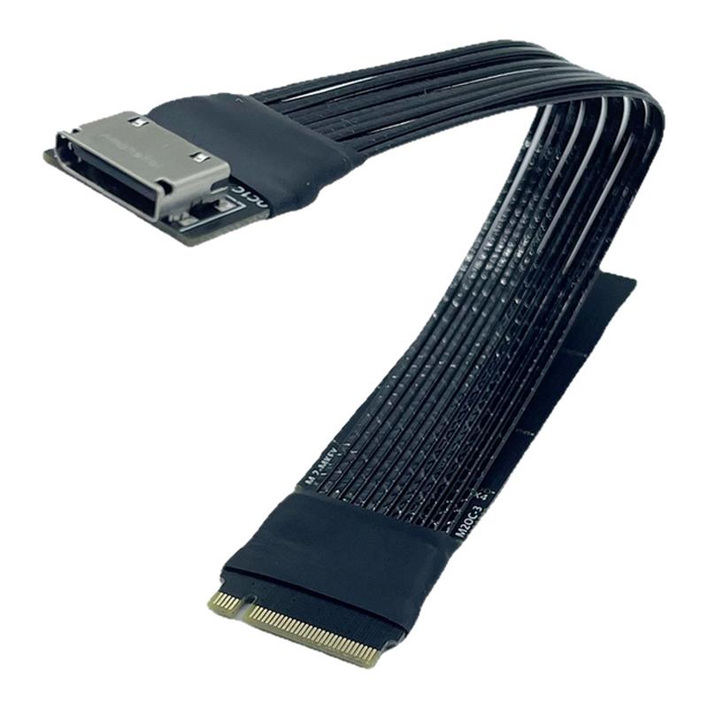 PCIE4.0X4 gen4镀银线外接显卡坞M.2转Oculink延长线 NVME转8611