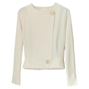 白色衬衫外套女小众高级设计感工装夹克短款2026春季新款上衣