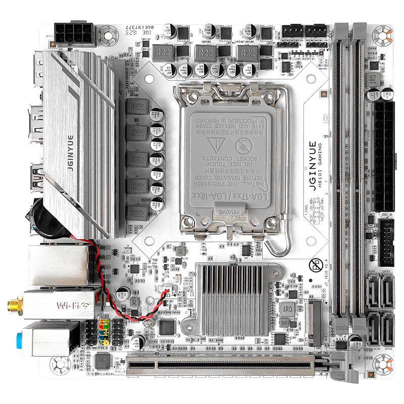精粤全新台式机电脑H610itx主板