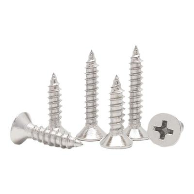 304不锈钢十字槽螺钉沉头