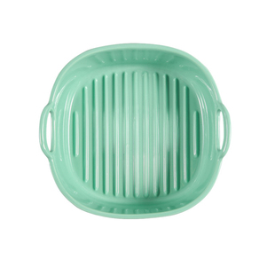 空气炸锅专用碗耐高温陶瓷双耳烤碗微波炉烤箱方形烤盘水果沙拉碗