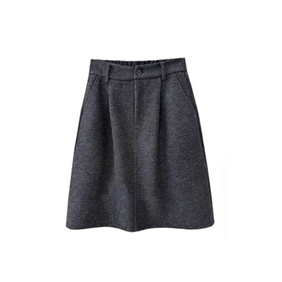 毛呢短裙好搭到没招了啊！