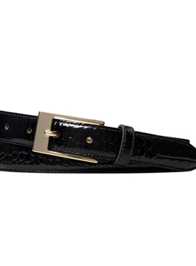 Suitsupply黑色商务休闲皮带