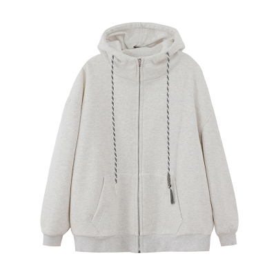 续点「摇粒一体绒」拉链开衫卫衣