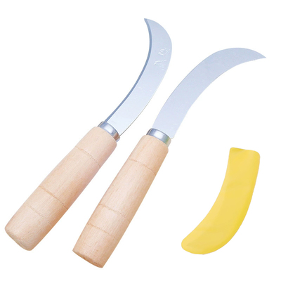 水果刀小弯刀木柄不锈钢削皮刀