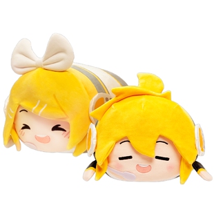 bilibili哔哩哔哩新品VOCALOID团团抱枕镜音铃镜音连毛绒玩偶