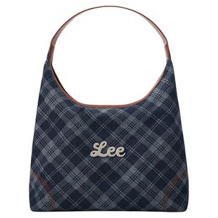 Lee新年礼物少女侦探V系列英伦格纹流浪包潮流百搭休闲单肩手提包