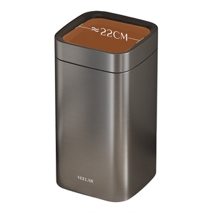客厅垃圾桶大号大容量2026新款商用不锈钢可移动厨房卧室高颜值桶