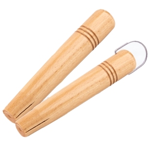 雪平锅木柄把手 进口实木榉木通用替换手柄 吉川日式奶锅单柄配件