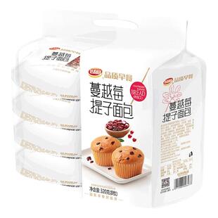 达利园蔓越莓提子面包320g袋早餐手撕面包蛋糕点心营养零食代餐