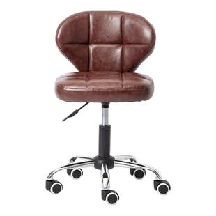 靠背椅子滑轮椅电脑椅升降工作椅小空间柜台前台椅书桌可移动椅子