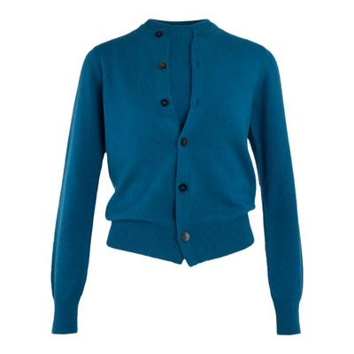 圆领简约纯羊绒背心开衫两件套