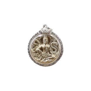 泰国正品龙婆龙耐2549年泽度金 哥锡铁 阿百佳材质带萨马空卡吊坠