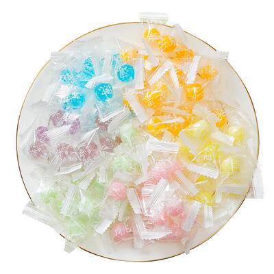 白桃味硬糖高颜值喜糖水果糖500g