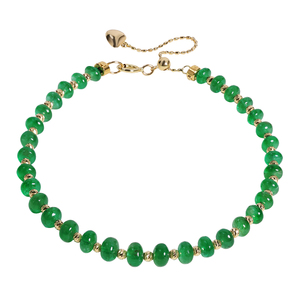 若华珠宝苍葭 满天星祖母绿手链女18K金宝石手串彩宝手饰礼物定制