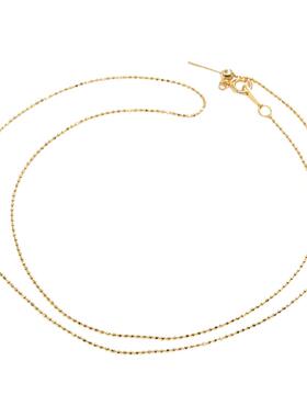 S925纯银带针珠子调节穿心链