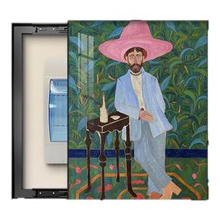 电表箱装饰画中古风高档复古配电箱挂画高级感遮挡电表箱盒免打孔