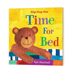 睡觉时间 英文原版 Time for Bed 0-3岁幼儿儿童哄睡书 英语启蒙早教 纸板书 Petr Horacek 英文版 进口英语原版书籍