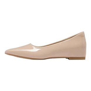 法式裸色内增高浅口鞋子百搭通勤单鞋2026年夏季新款尖头平底鞋女