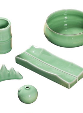 【正品认证】龙泉青瓷文房四件套