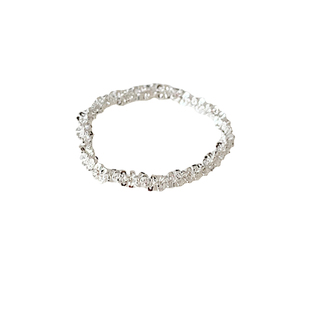 叠戴也美丽~网红款波光粼粼食指戒ins简约风小众设计软链条戒指女