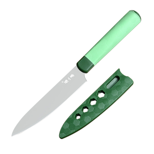 张小泉水果刀带套家用折叠便携不锈钢安全小刀精品商用切刮削皮刀