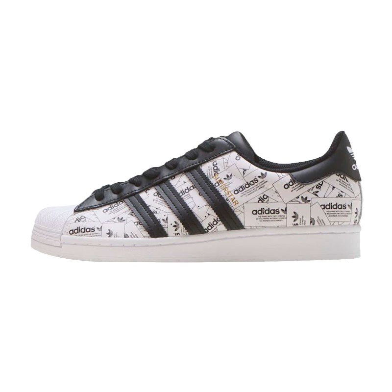 Adidas三叶草3M反光涂鸦贝壳头