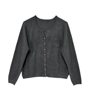 欧货2025秋冬春装新款细羊毛开衫薄款长袖针织毛衣外套v领韩版女