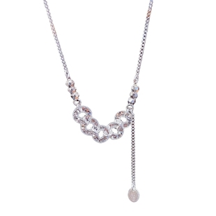 足银999纯银碎冰冰五帝钱盘缠项链女钱币碎银子项链新中式女礼物