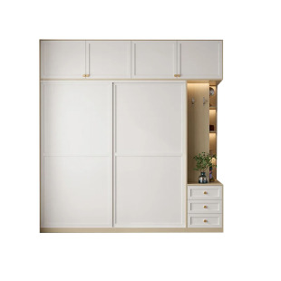 实木推拉门卧室门隔断门定制衣帽间衣柜门隐形门三联动厨房推拉门