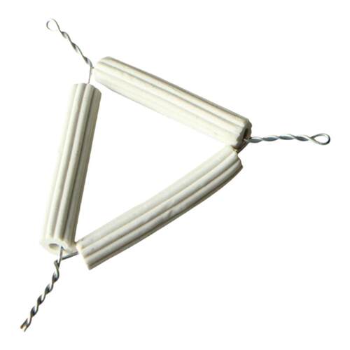 泥三角 坩埚架 理化瓷耐高温化学实验坩埚加热支架器材Ceramic Tube Iron Wire Mud Triangle Crucible Rack