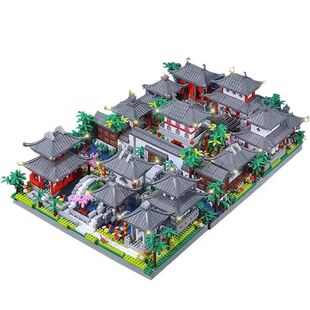 苏州园林故宫积木2025新款建筑系列拼图高难度巨大型男孩拼装玩具