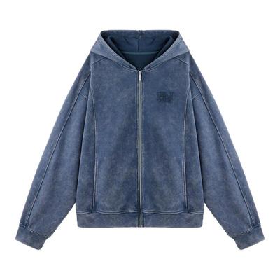 BJHG暖皮卫衣Oversize开衫外套