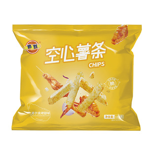 热烈空心薯条番茄味大包装商用电影院同款空心脆休闲小零食烤翅味