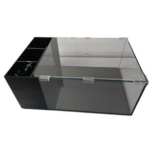 龟缸生态缸玻璃 免换水鱼龟混养缸养乌龟专用缸家用 乌龟缸底排水