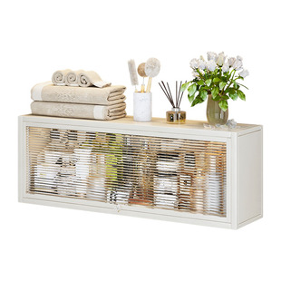 浴室置物架卫生间墙上厕所洗漱台马桶上方免打孔壁挂化妆品收纳柜