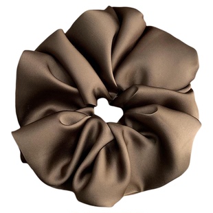 木棕系~穿搭高手超大肠发圈女发绳好看发饰头绳韩国缎面高级感