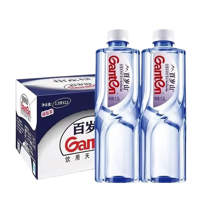 百岁山饮用天然矿泉水超纯净水1.5L*12瓶/3瓶装水大桶装