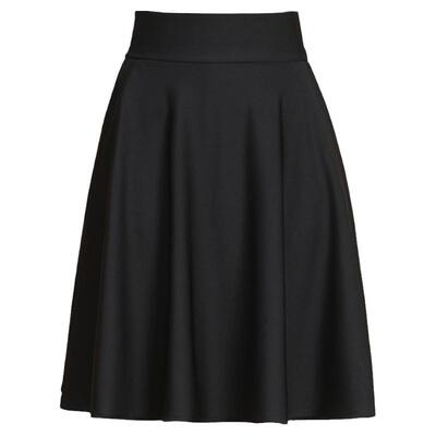 半身裙高腰显瘦a字裙黑色大摆裙