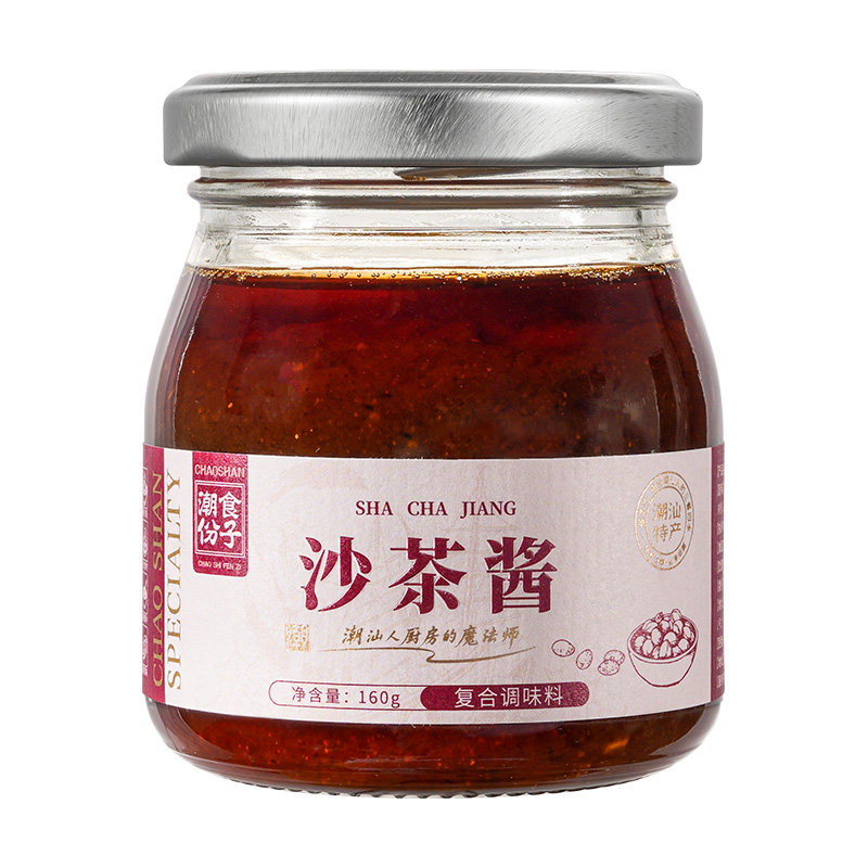 潮食份子潮汕特产沙茶酱牛肉丸火锅蘸料160g