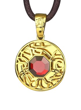 李居明吉祥物三合宝牌吊坠