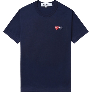 IT CDG PLAY COMME des GARCONS川久保玲情侣基础日常合身短袖T恤