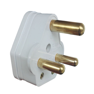 大南非电源插头5A15A三圆柱插头小南非新加坡新加坡印度插头纯铜