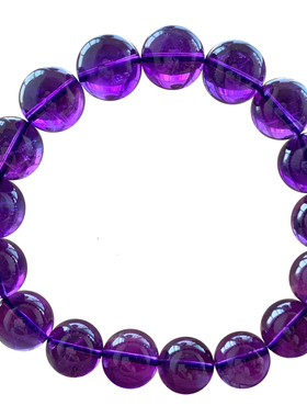 天然小颗粒乌拉圭紫水晶单圈手链